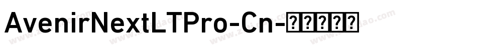 AvenirNextLTPro-Cn字体转换