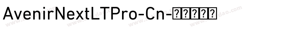 AvenirNextLTPro-Cn字体转换