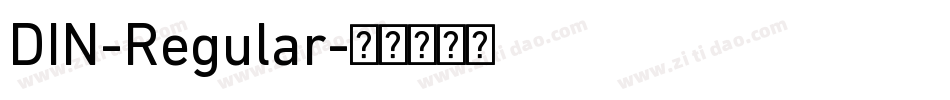 DIN-Regular字体转换