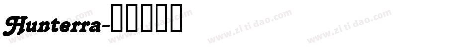 Hunterra字体转换