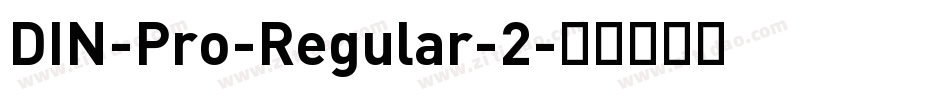 DIN-Pro-Regular-2字体转换