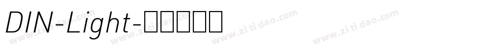 DIN-Light字体转换