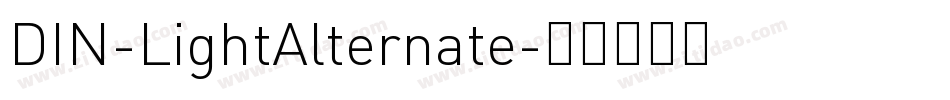 DIN-LightAlternate字体转换