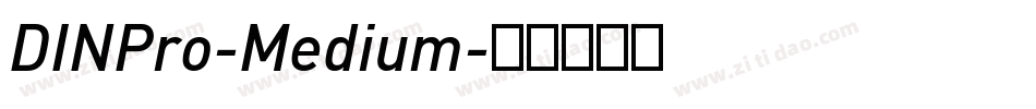 DINPro-Medium字体转换