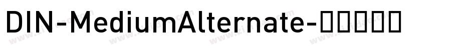 DIN-MediumAlternate字体转换