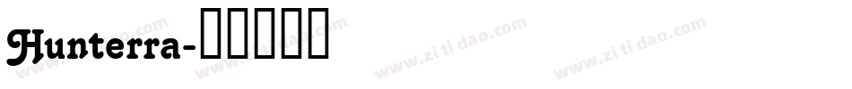 Hunterra字体转换