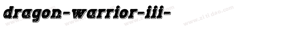 dragon-warrior-iii字体转换