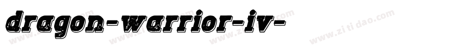 dragon-warrior-iv字体转换