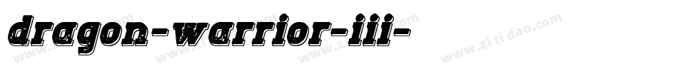 dragon-warrior-iii字体转换