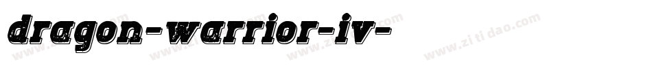dragon-warrior-iv字体转换