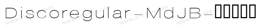 Discoregular-MdJB字体转换