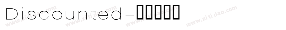 Discounted字体转换