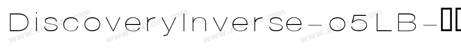 DiscoveryInverse-o5LB字体转换