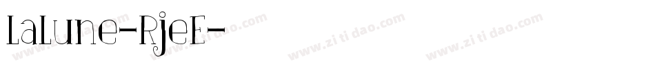 LaLune-RjeE字体转换