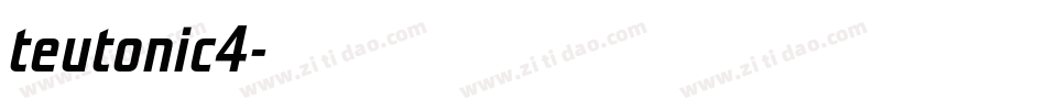 teutonic4字体转换