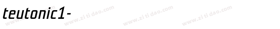 teutonic1字体转换