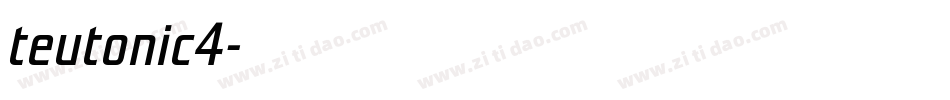 teutonic4字体转换