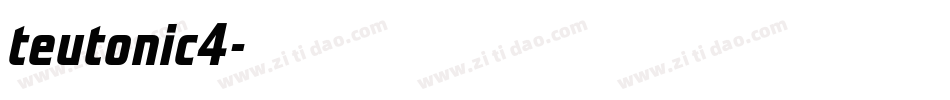 teutonic4字体转换