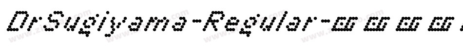 DrSugiyama-Regular字体转换