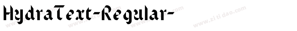 HydraText-Regular字体转换