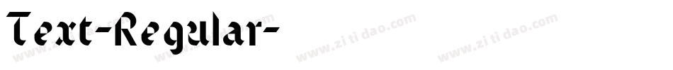 Text-Regular字体转换