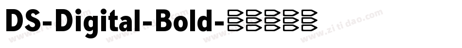 DS-Digital-Bold字体转换