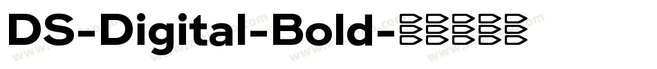 DS-Digital-Bold字体转换