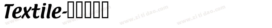 Textile字体转换