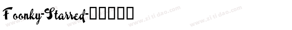 Foonky-Starred字体转换