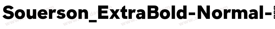 Souerson_ExtraBold-Normal字体转换