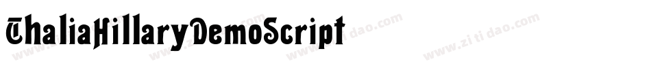 ThaliaHillaryDemoScript字体转换