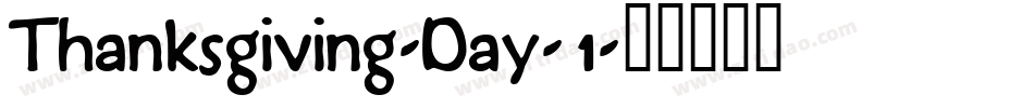Thanksgiving-Day-1字体转换