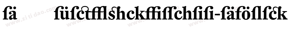 DTLFleischmann-DBoldIt字体转换