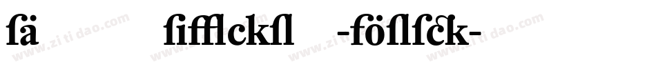 DTLUnicoT-Bold字体转换