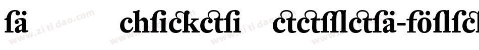 DTLVandenKeereD-Bold字体转换