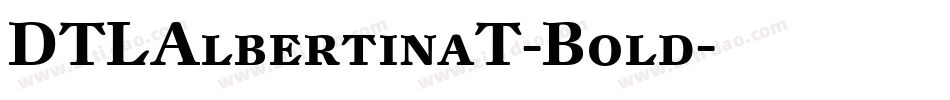 DTLAlbertinaT-Bold字体转换