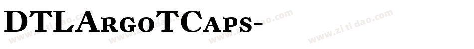 DTLArgoTCaps字体转换