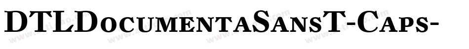DTLDocumentaSansT-Caps字体转换
