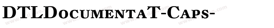 DTLDocumentaT-Caps字体转换