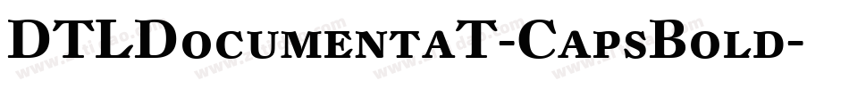DTLDocumentaT-CapsBold字体转换