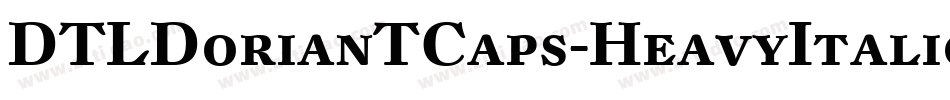 DTLDorianTCaps-HeavyItalic字体转换
