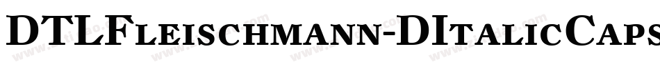 DTLFleischmann-DItalicCaps字体转换