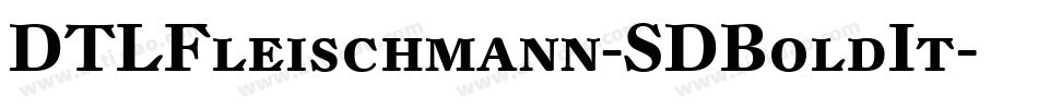 DTLFleischmann-SDBoldIt字体转换