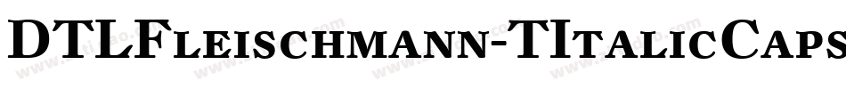 DTLFleischmann-TItalicCaps字体转换