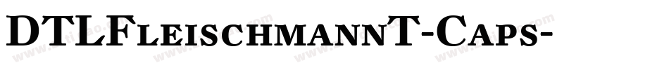 DTLFleischmannT-Caps字体转换