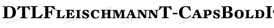 DTLFleischmannT-CapsBoldItalic字体转换