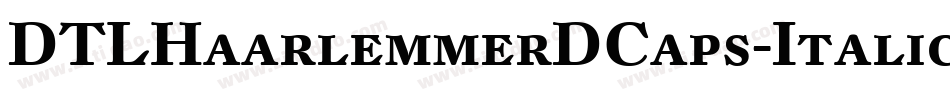 DTLHaarlemmerDCaps-Italic字体转换