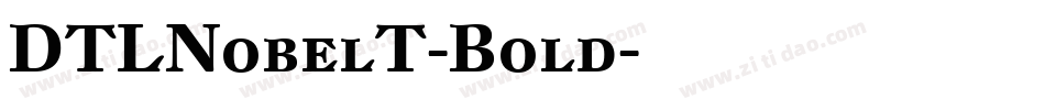 DTLNobelT-Bold字体转换