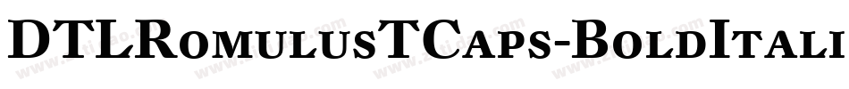 DTLRomulusTCaps-BoldItalic字体转换