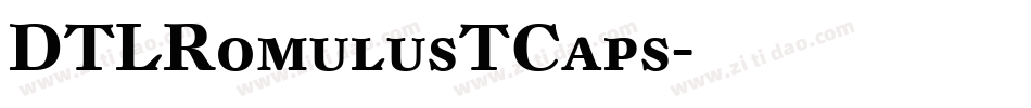 DTLRomulusTCaps字体转换